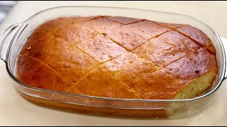 Revani tradicionale me sherbet  Semolina Cake Drizzled With Syrup 🥧 [upl. by Anneg]