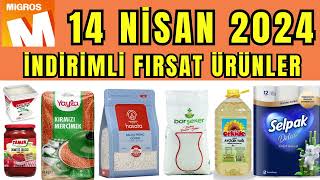 MİGROS MARKET KAMPANYA  HAFTANIN FIRSAT ÜEÜNLERİ 14 NİSAN 2024  SESLİ ANLATIM  migros [upl. by Salhcin]