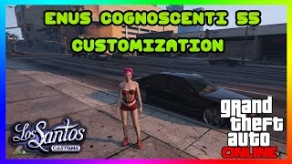 GTA 5 ONLINE ENUS COGNOSCENTI 55 CAR CUSTOMIZATION NEW DLC [upl. by Darcie]