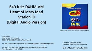 549 KHz DXHMAM Heart of Mary Mati Station ID Digital Clear Audio Version [upl. by Mcclelland]