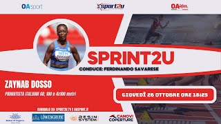 Zaynab Dosso primatista italiana 60 100 e 4x100 metri a Sprint2u 261023 [upl. by Marianne]