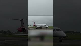 Loganair Embraer 145 at Norwich Airport [upl. by Gaut]