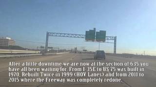 Interstate 635 North Loop ft DFW Connector Dallas Tx  Drive on Transportation [upl. by Esau]