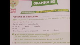 Grammaire  Les noms et déterminants  P32 U2  Arbre aux mots CE1 [upl. by Merralee]