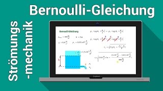 Bernoulli Gleichung  Torricelli Gleichung Strömungsmechanik Hydrodynamik  Physik [upl. by Emalee]