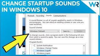 How to change the Windows 10 Startup or Shutdown sounds [upl. by New]