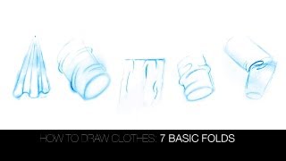 how to draw folds and draperythe 7 basic folds [upl. by Elohcin]