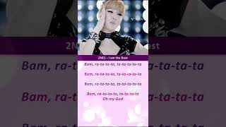 2NE1 I AM THE BEST 2ne1 kpop shorts youtubeshorts youtube songlyrics [upl. by Sedda]