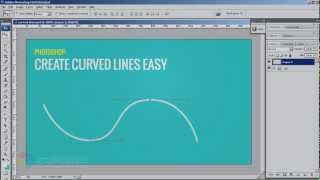 How to Draw Curved Lines in Photoshop [upl. by Ahseral683]