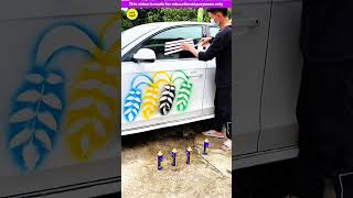 Amazing different colours car spray painting 😍 Gadgets Smart Appliances Kitchen Utensils [upl. by Yllak]