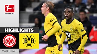 TripleComeback From BVB  Frankfurt  Dortmund 33  Highlights  Matchday 9 – Bundesliga 202324 [upl. by Reifnnej]