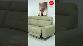 Imported Italian Leather 3 Lounge Recliner One Motorized  Srivay Recliners  Hyderabad  Blore [upl. by Bega]