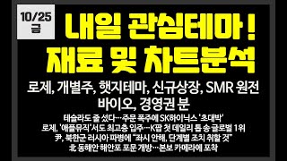 내일 관심테마 로제개별주방산반도체SMR신규상장바이오 한일단조네이처셀한미사이언스YGPLUS비에이치아이고려아연전진건설로봇엑스게이트드림어스컴퍼니FSN [upl. by Urbain]