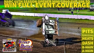 NARC 410 Sprint Car Destruction Derby Mini Gold Cup at Silver Dollar Speedway  Full Event [upl. by Tinya]