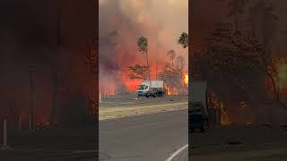 Oh my goodness Aerial footage shows Hawaii wildfire destruction Shorts [upl. by Terces]