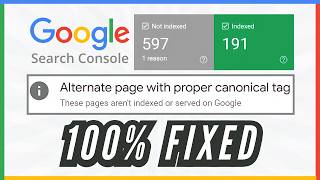 How to Fix Alternate Page with Proper Canonical Tag in WordPress  GSC Tutorial 19  Robin Mehta [upl. by Lairbag]
