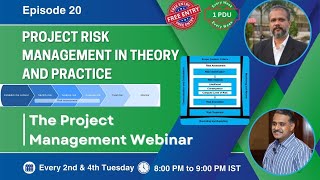 Project Risk management in Theory amp Practice – The Project Management Webinar  Episode20  pmwares [upl. by Robinet]