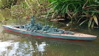 Tirpitz German Battleship 1350 RC Model [upl. by Xuaegram278]