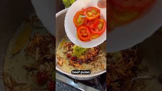 Beef pulao recipe beef pulao bnany ka asan triqa viralvideo food ytshorts cooking beefpulao [upl. by Maxantia]