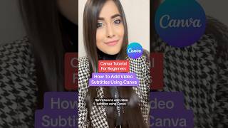 Canva Tutorial  How To Add Subtitles To Videos Using Canva 🤫 canvatips canvatutorial [upl. by Herv]