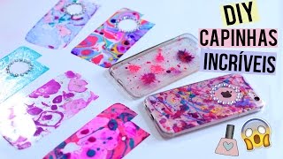 DIY Capinhas de Celular com Esmalte  NiiTodoDia20 [upl. by Saidee]