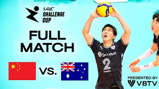 🇨🇳 CHN vs 🇦🇺 AUS  AVC Challenge Cup 2024  Playoffs  presented by VBTV [upl. by Phillips888]