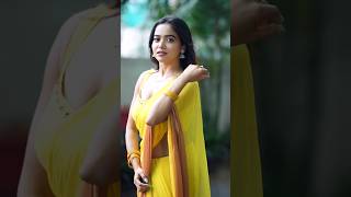 Yellow Saree and Rains  A Beautiful Combination  ManishaRaniComedy shorts [upl. by Edac]