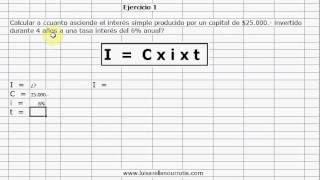 Luis Arellano Urrutia Calculo de interes simple [upl. by Timofei178]