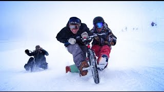 Trike Drifting in SNOW with Syndicate and Shonduras and DEVINSUPERTRAMP [upl. by Nari]