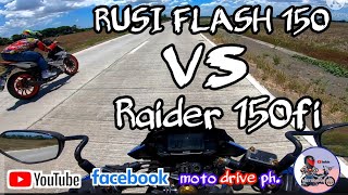 Rusi Flash 150 vs Raider 150 Fi top end race [upl. by Galan]