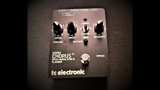 tc electronic SCF Gold Stereo Chorus Flanger analogue pedal  superb alternative to that other one [upl. by Dlanger]