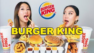 BURGER KING MUKBANG EAT WITH US 😋 [upl. by Nial21]