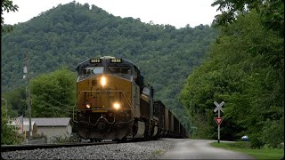 CSX Coal Trains on Former Clinchfield LampN and CampO Lines [upl. by Christi468]