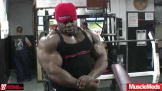 Road to the 2009 Mr Olympia Kai Greene Trains Chest Part 2 of 2 [upl. by Harbot]