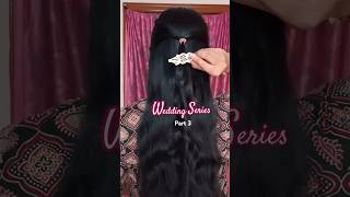 Bridal Hairstyle Series Best bridesmaid hairstyle ✨🥰 hairstyles hairhack shortvideo [upl. by Antoni]