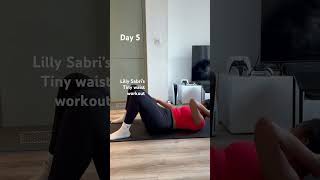 Lilly Sabri’s workout fitnessmotivation fitness fitnessshorts waistworkout waistworkout [upl. by Elyrehc]