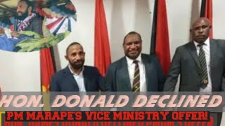 HON JAMES DONALD A QUALITY💪 INCREASINGLY RARE IN PNG 🇵🇬 POLITICS TODAY [upl. by Galatia58]