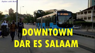 DAR ES SALAAM City Centre 2022  RAW Unfiltered walking tour [upl. by Hynda]