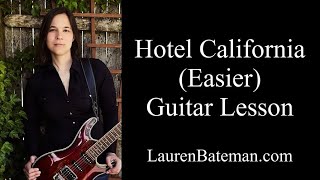 Hotel California Guitar Lesson  Easy Tutorial [upl. by Annaeiluj]