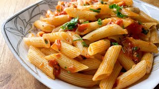 Pasta Arrabiata Italian recipe [upl. by Yoccm]