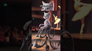 can the amputee kitten still dancecatsoftiktok cat cute aiart ai poorcat catlover fyp [upl. by Janelle153]