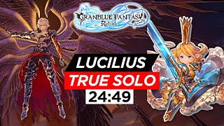 Lucilius SOLO No AI with Charlotta in 2449  Granblue Fantasy Relink [upl. by Latrell]