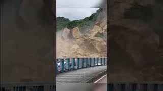 Landslide Survival Shocking Footage from Keelung Taiwan [upl. by Call]