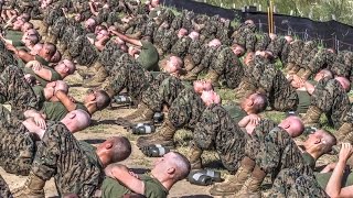 United States Marine Corps Recruit Training — Physical Training [upl. by Eyt471]