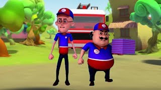 Motu Patlu pizza boys in Hindi Motu Patlu Coloring pages  3D Animation Cartoon for Kids [upl. by Yehsa361]