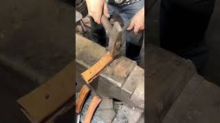 Installation process of mahogany handle for steel knife [upl. by Notgnillew]