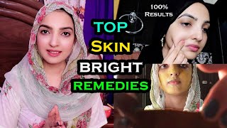 Top Skin Brightening Remedies 100 Result Easy Homemade for All [upl. by Enidanreb]