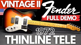 Fender Vintage II 1972 THINLINE TELECASTER Full Demo [upl. by Mendy]