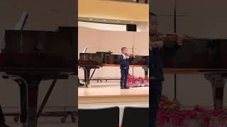 Suzuki Violin Book 1 Recital Go Tell Aunt Rhody with Piano Accompaniment  5 years old [upl. by Krucik]