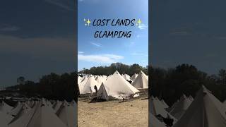 Lost Lands Glamping amp Amenities lostlandsfestival musicfestival glamping [upl. by Hulburt88]